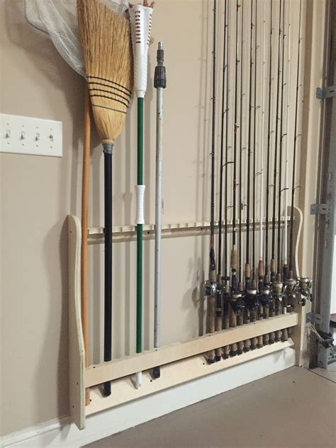 fishing rod holders for garage|Wall Mount Rod Rack .